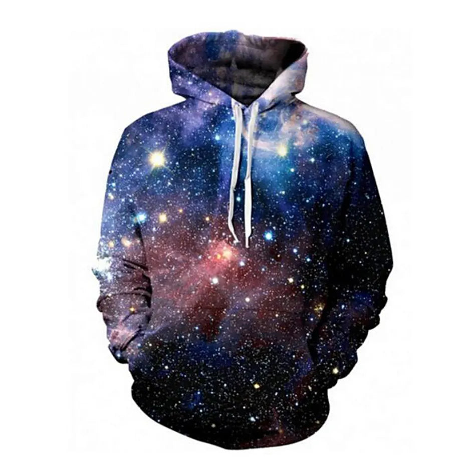 CJ 3d Printed Hoodies Men/Women Graphic Hooded Outerwear Galaxy Tops Male Fashion Autumn Winter Style Men's Clothing Sweatshirts