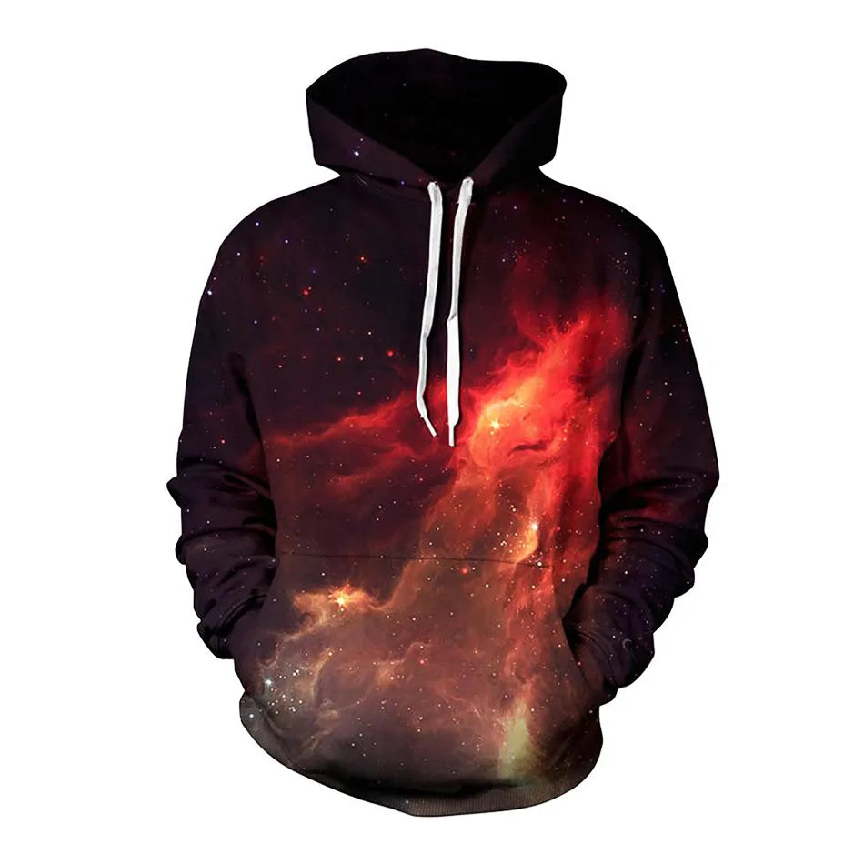 CJ 3d Printed Hoodies Men/Women Graphic Hooded Outerwear Galaxy Tops Male Fashion Autumn Winter Style Men's Clothing Sweatshirts