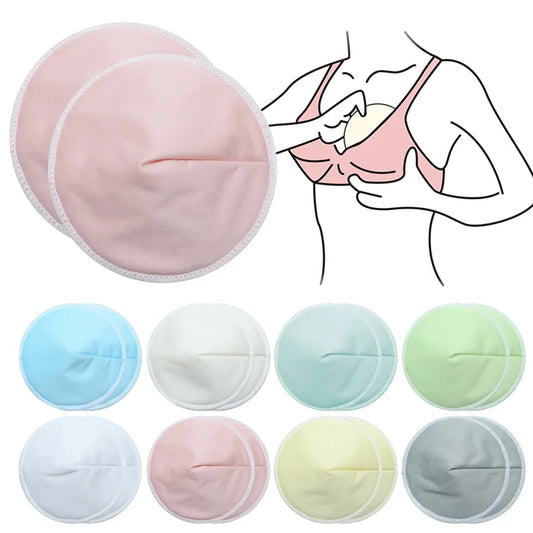 1pair=2pcs Three-Layer Fiber Ultra-Fine Waterproof Breathable Breast Pad Anti-Overflow Maternity Care Pad Baby Feeding