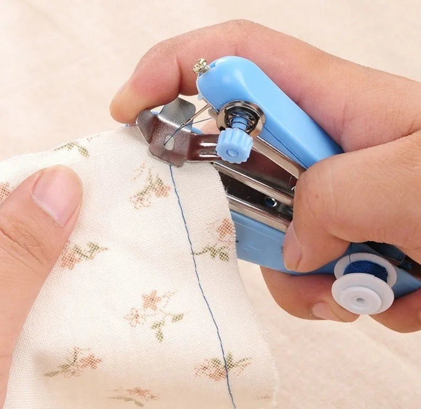 Portable Sewing Machine Mini Manual Handy Needlework Cordless Tools Stitch Sew Clothes Fabric Electric Sewing Machine Household