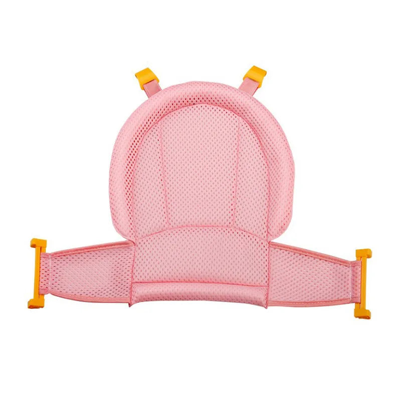 Baby Bath Seat Support Mat Foldable Baby Bath Tub Pad & Chair Newborn Bathtub Pillow Infant Anti-Slip Soft Comfort Body Cushion