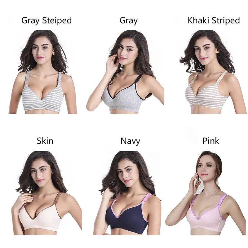 Maternity Bras Wirefree Nursing Bra Panties Set Pregnancy Clothes Prevent Sagging Breastfeeding Women's Breathable Lactancia Bra