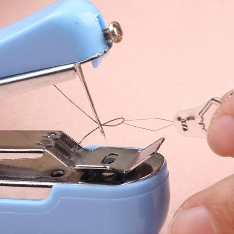 Portable Sewing Machine Mini Manual Handy Needlework Cordless Tools Stitch Sew Clothes Fabric Electric Sewing Machine Household